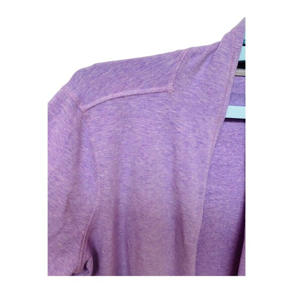 Chico’s Zenergy Cardigan Size 2 (12/14) Lavender Rib Mix Drape Open Sweater NWT - Picture 6 of 11